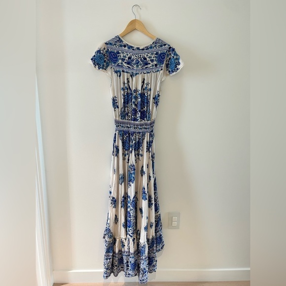 Vintage Spell and the Gypsy Collective Hotel Paradiso Bluebird Maxi Gown Dress - Picture 14 of 17
